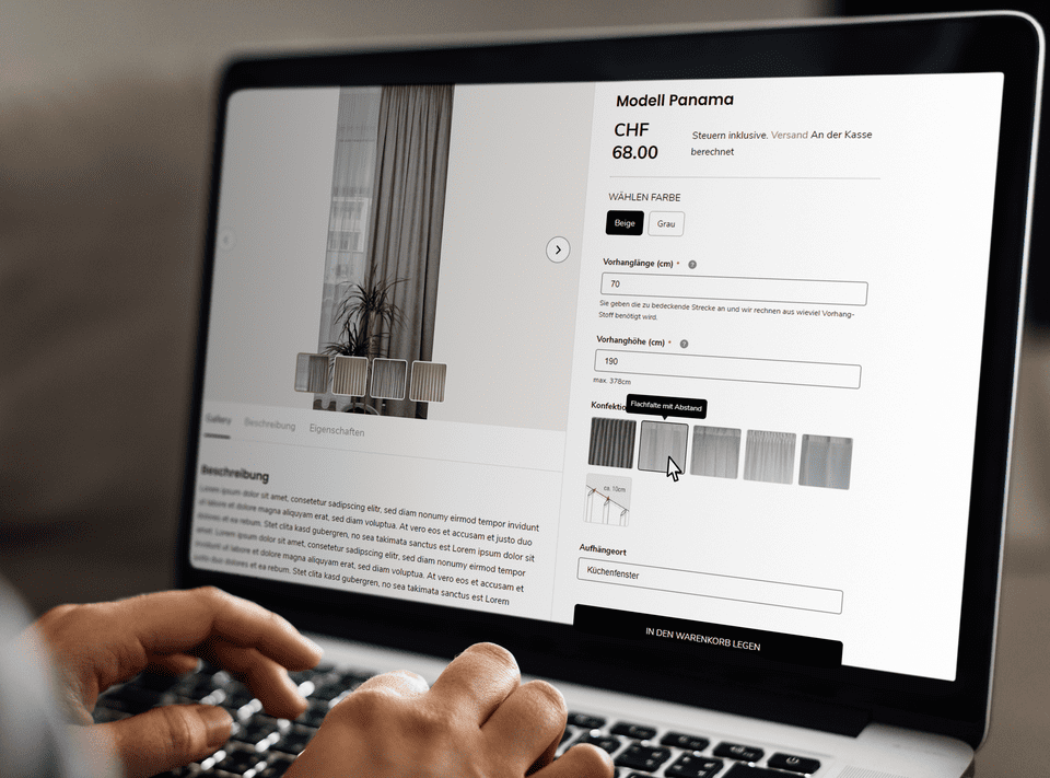 designvorhang